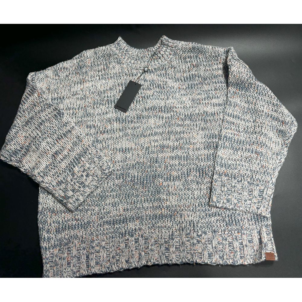 OneTeaspoon NWT Crew Neck Hackney Oversized Knit Sweater Multicolor Med MSRP$169